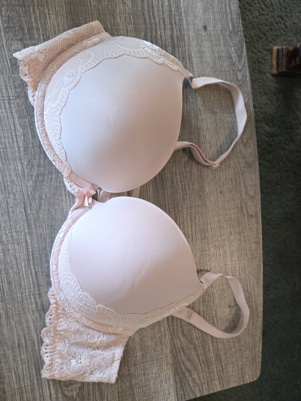 Women's Lace-Trim  nude t Bra